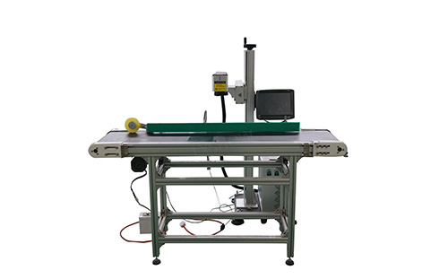 領秀激光飛行式流水線光纖激光打標機